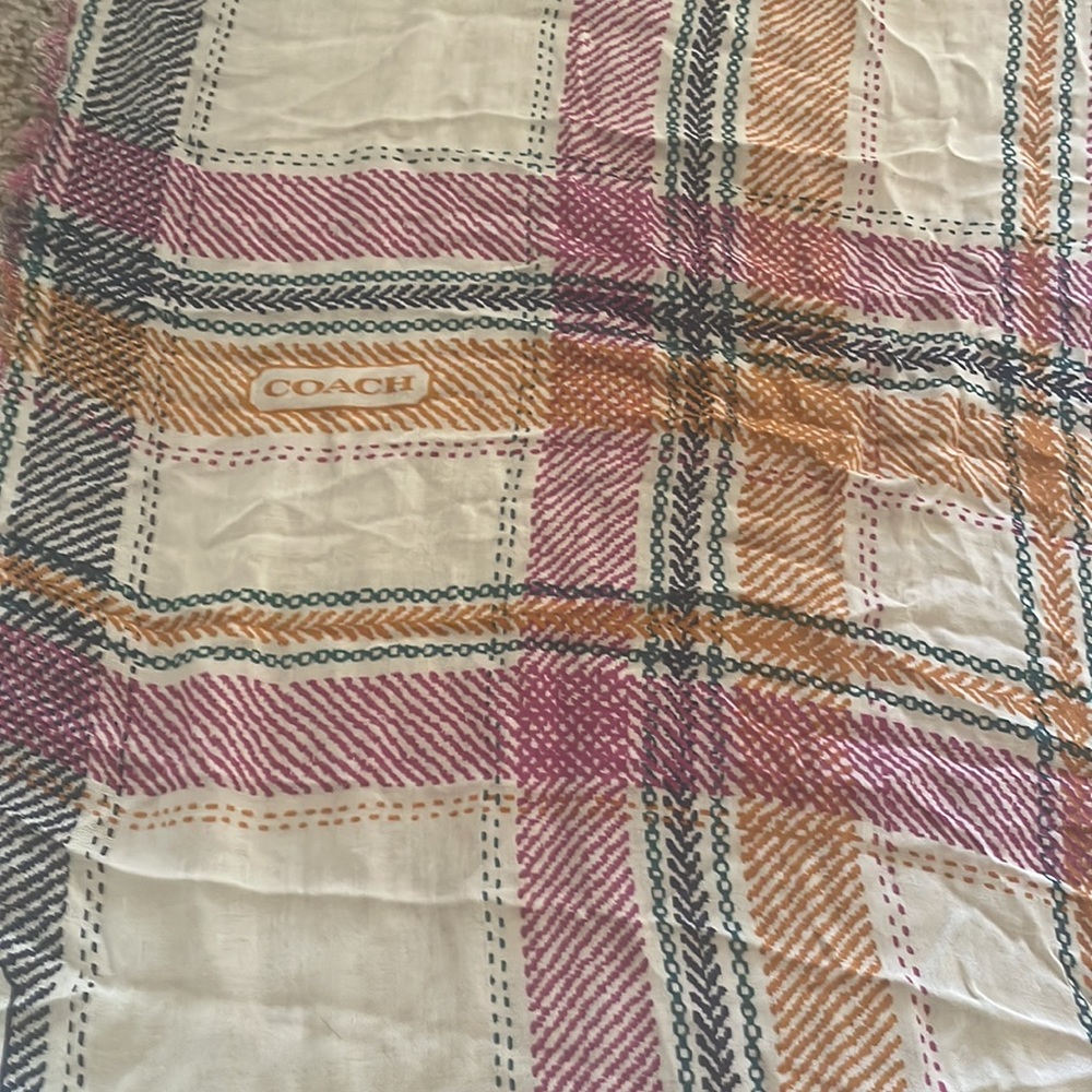Plaid coach scarf